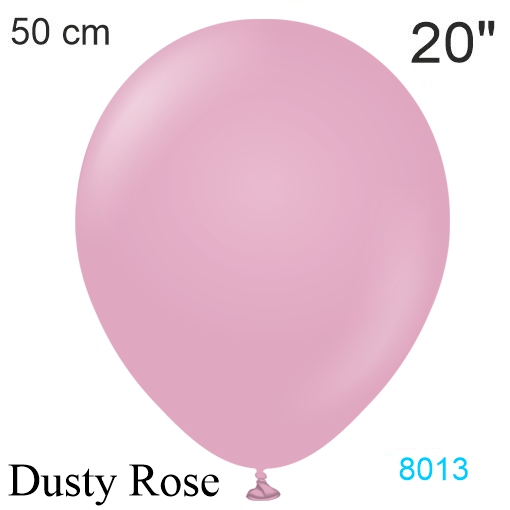 dusty rose luftballon 50 cm, vintage-farbe