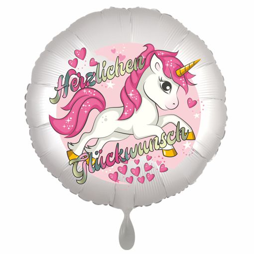 Einhorn Luftballon zum Geburtstag mit Helium