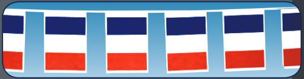 Flaggengirlande Frankreich