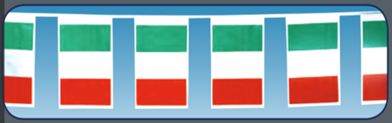 Flaggengirlande Italien