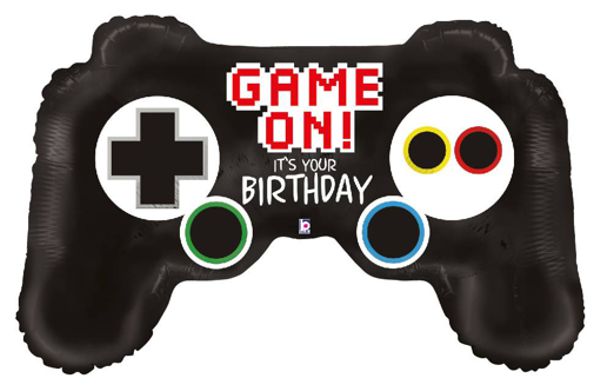 Folienballon-Game-Controller-Birthday-Luftballon-zum-Geburtstag-Gamepad-X-Box