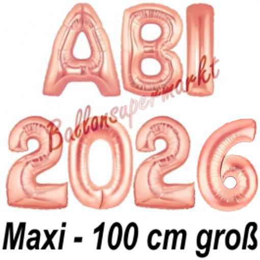 Folienballons-Abi-2026-Rosegold-100-cm-Dekoration-Abitur