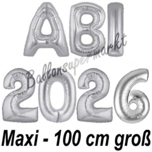 Folienballons-Abi-2026-Silber-100-cm-Dekoration-Abitur