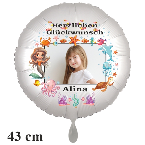 Folienluftballon-zum-Kindergeburtstag-mit-dem-Foto-des-Geburtstagskindes-Sea-Life