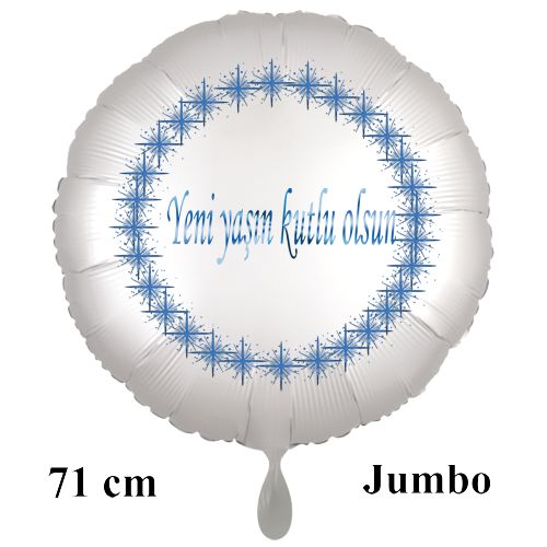 Grosser-yeni-yasin-kutlu-olsun-rund-Luftballon-71-cm-satin-weiss-mit-Helium