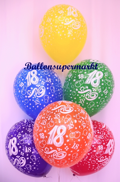 18. Geburtstag Geburtstagsdekoration, 40 Luftballons Zahlenballons 18 mit Helium-Mehrweg 18. Geburtstag Geburtstagsdekoration, 40 Luftballons Zahlenballons 18 mit Helium-Mehrweg