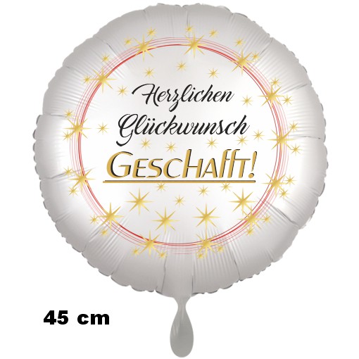 Geschafft!-Herzlichen-Glueckwunsch-weisser-Rundluftballon-45cm-heliumgefuellt