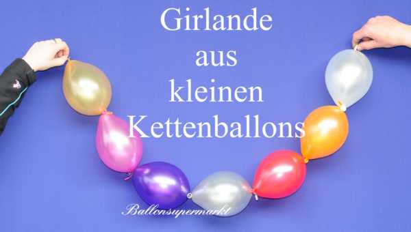 Girlande aus kleinen Kettenballons, Mini-Girlandenballons