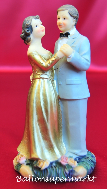 Hochzeitspaar Goldene Hochzeit Tischdekoration