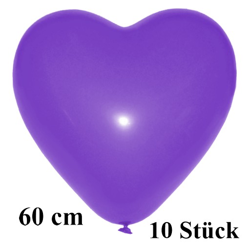 herzluftballons-farbe-blau-60-cm 10 stück