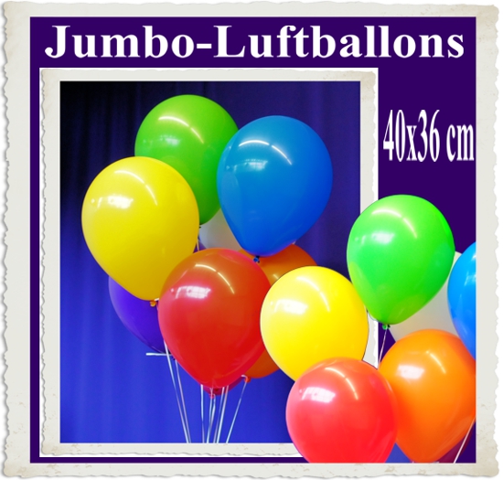 Jumbo Latex-Luftballons 40cm x 36 cm