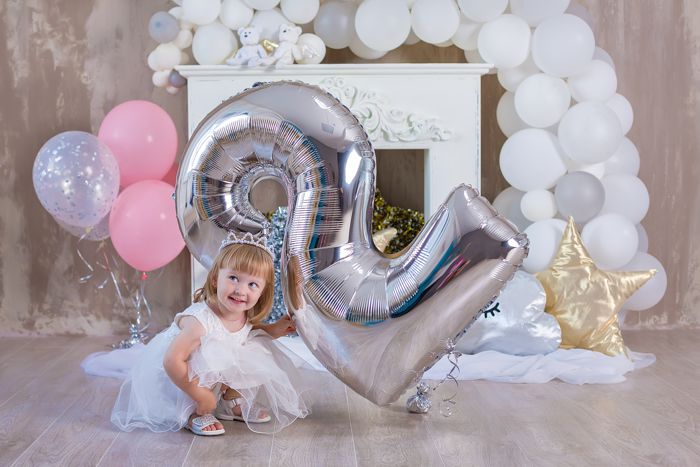 Große Luftballons Zahlen zum Kindergeburtstag