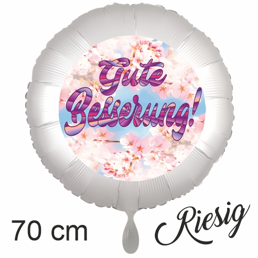 Gute Besserung Ballon, blossoms, 70 cm, inklusive Helium Gute Besserung Ballon, blossoms, 70 cm, inklusive Helium