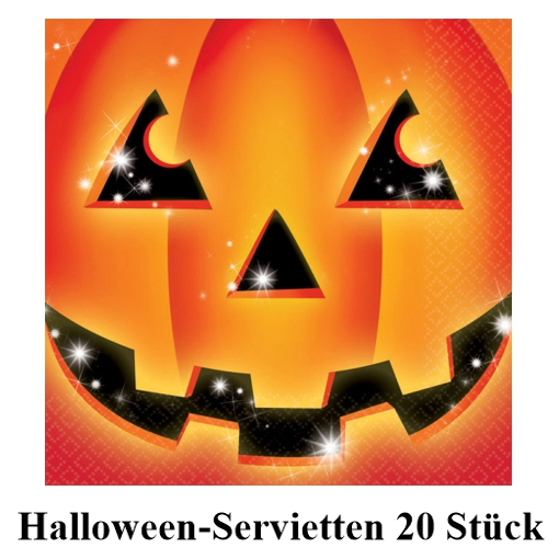 Halloween-Servietten Kürbis