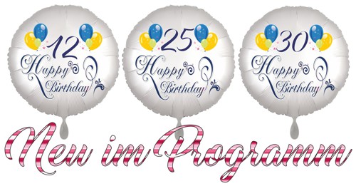 Happy Birthday Balloons Luftballons im Trend bei Geburtstagspartys