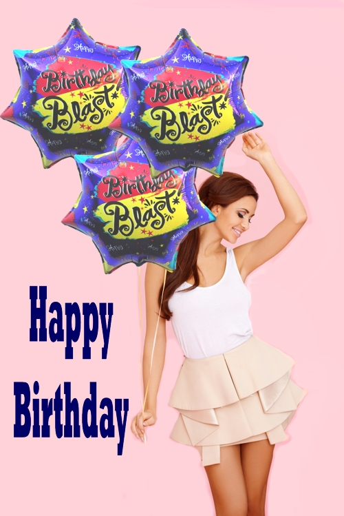Happy Birthday Blast Luftballons zum Geburtstag