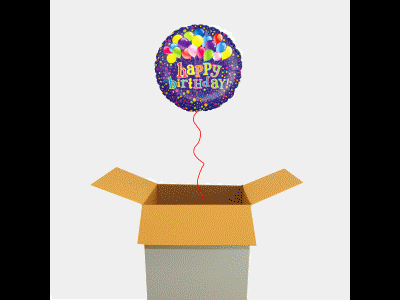 Herzliche Glückwünsche mit Luftballons, Ballon aus Folie, Balloon Bunch mit Helium zur Geburtstagsparty