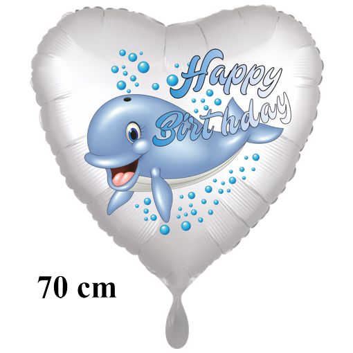Happy Birthday Wal, großer Luftballon mit Helium zum Kindergeburtstag