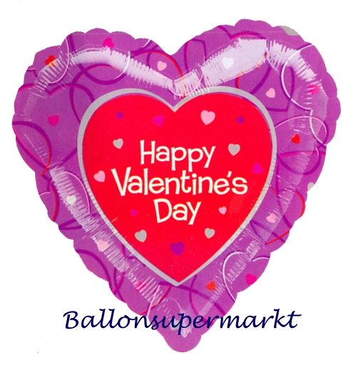 Liebesgrüße und Liebesboschaften mit Ballons der Liebe im Versand vom Ballonsupermarkt, Ballon mit Herzchen zum Valentinstag