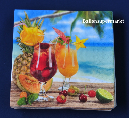 Hawaii Cocktail Servietten