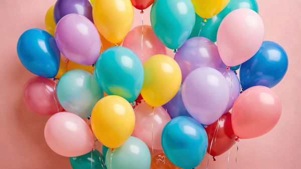 Heliumgefüllte Luftballons aus Bio-Latex