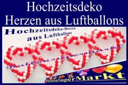 Herzen aus Luftballons, Herzdekorationen