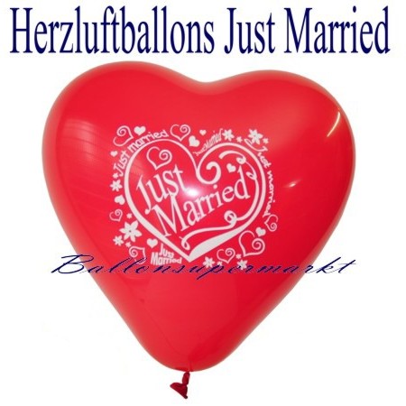 herzluftballon-just-married-rot-frisch-verheiratet-hochzeitsballon