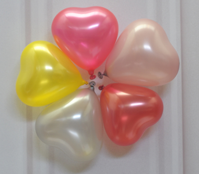 herzluftballons 12 bis 14 cm premium