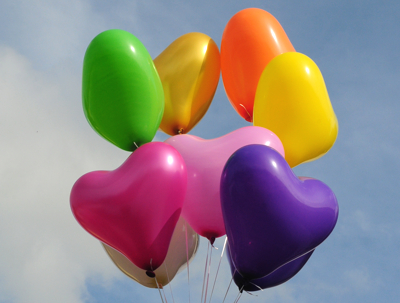 herzluftballons 40 bis 45 cm premium
