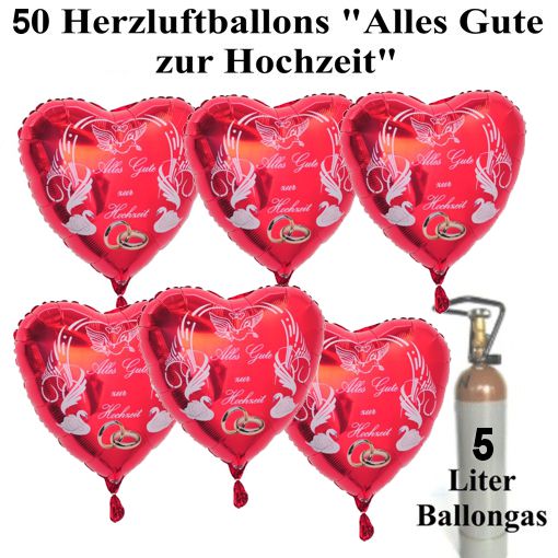 Luftballons zur Hochzeitsfeier, Alles Gute zur Hochzeit Ballons mit Helium Ballongas Luftballons zur Hochzeitsfeier, Alles Gute zur Hochzeit Ballons mit Helium Ballongas