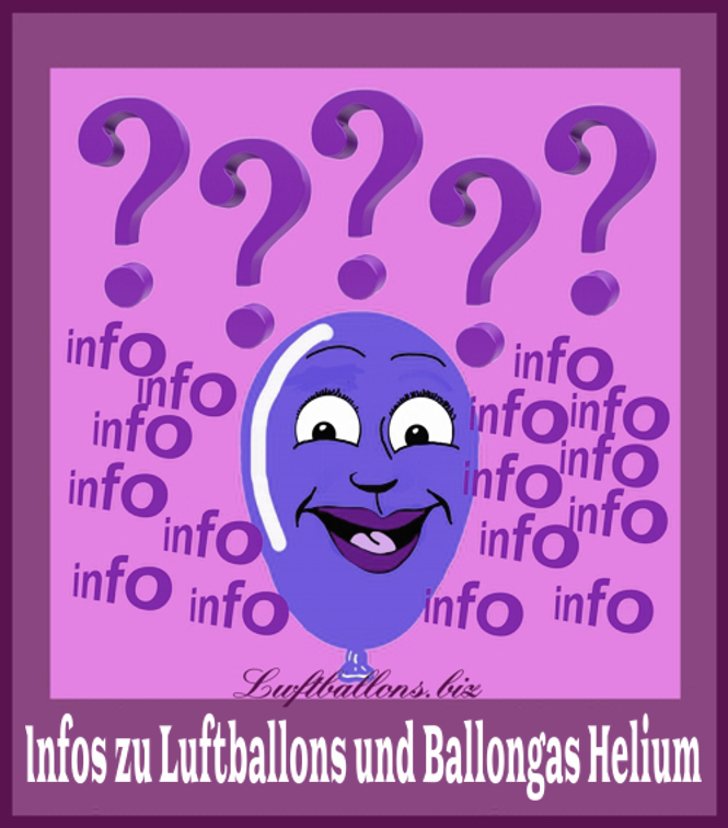 Informationen zu Luftballons und Ballongas Helium
