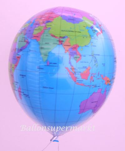 Luftballon Insider, Welt, Erdkugel