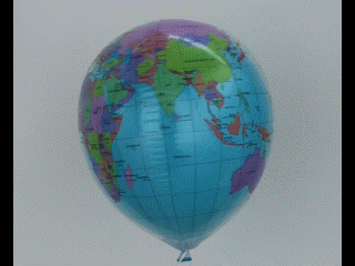 Weltkugel, Planet Erde, Insider Luftballon