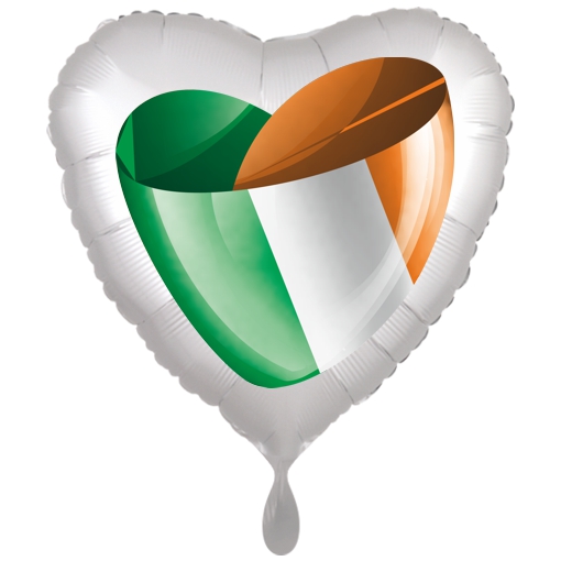 Irland Herzballon mit Ballongas