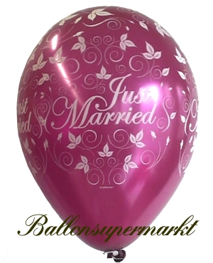just-married-latex-luftballon-burgund-zur-hochzeit