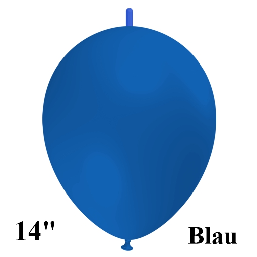 Kettenballon 35 cm, blau