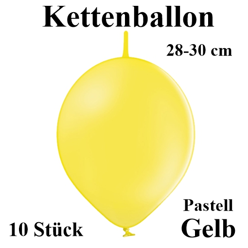 Kettenballon 28-30 cm, gelb