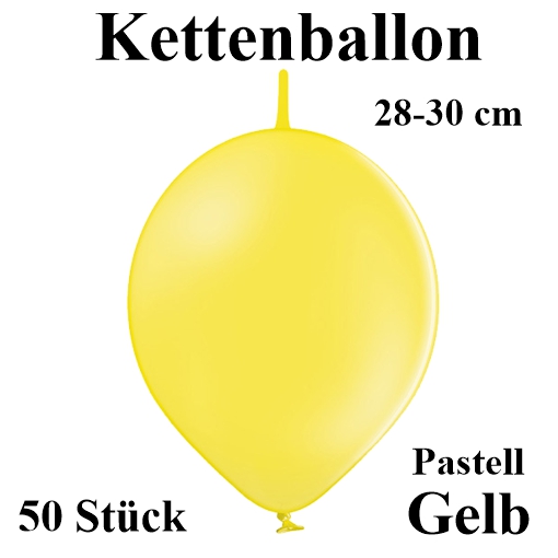 Kettenballon 28-30 cm, gelb
