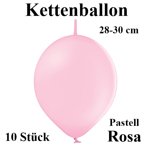 Kettenballon 28-30 cm, rosa