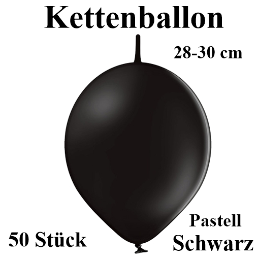 Kettenballon 28-30 cm, schwarz