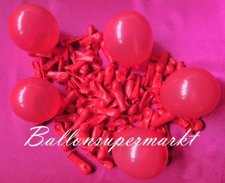 kleine Luftballons, wasserbomben, Schiessbudenballons, Rot