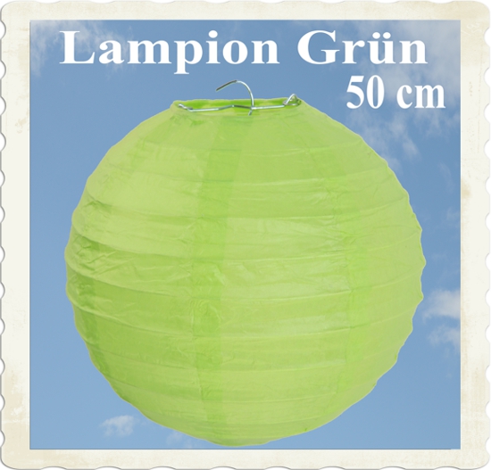 XL Lampion, 50 cm, Grün