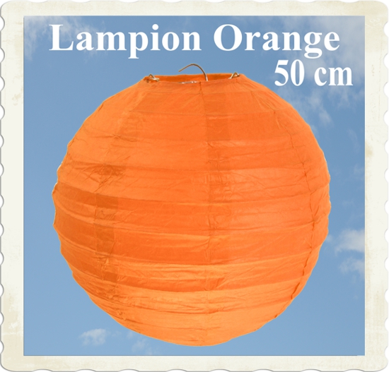 XL Lampion, 50 cm, Orange