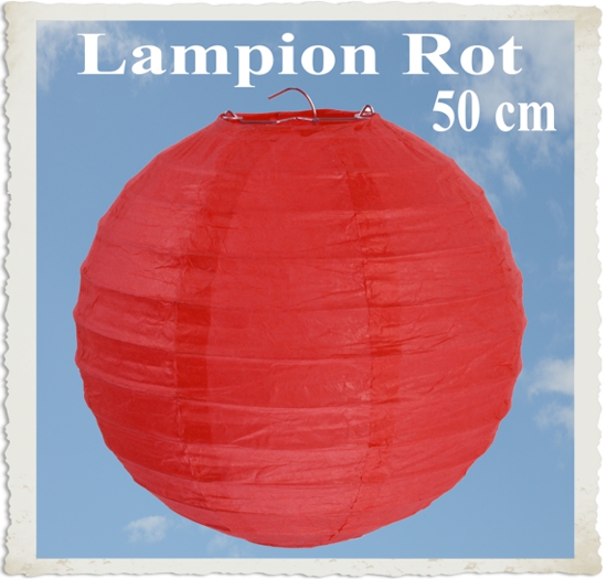 XL Lampion, 50 cm, Rot