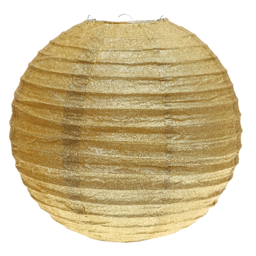 Glitzer-Glanz Lampion in Gold
