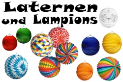 Laternen und Lampions, Partydeko und Festdekoration