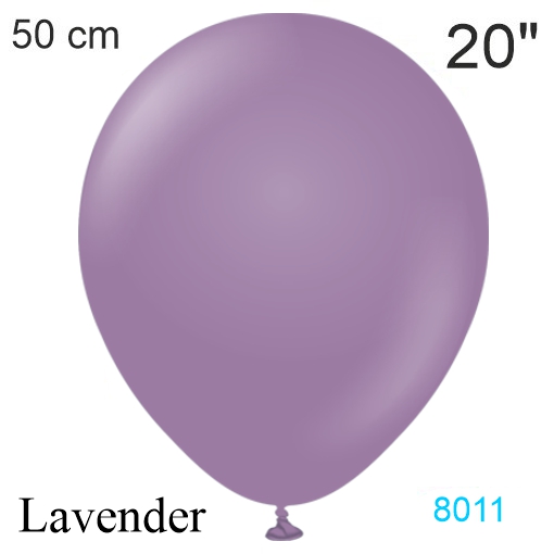lavender luftballon 50 cm, vintage-farbe