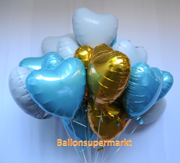 Luftballons aus Folie: Herzluftballons mit Ballongas Helium