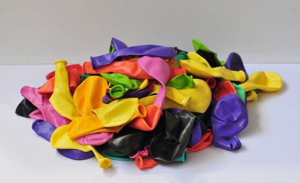 luftballons in pastellfarben
