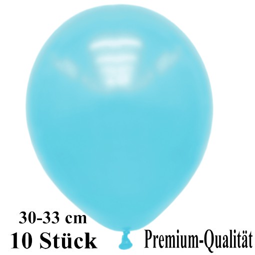 Luftballons-Premium-30-33-cm-hellblau-Latexballons-10-Stueck